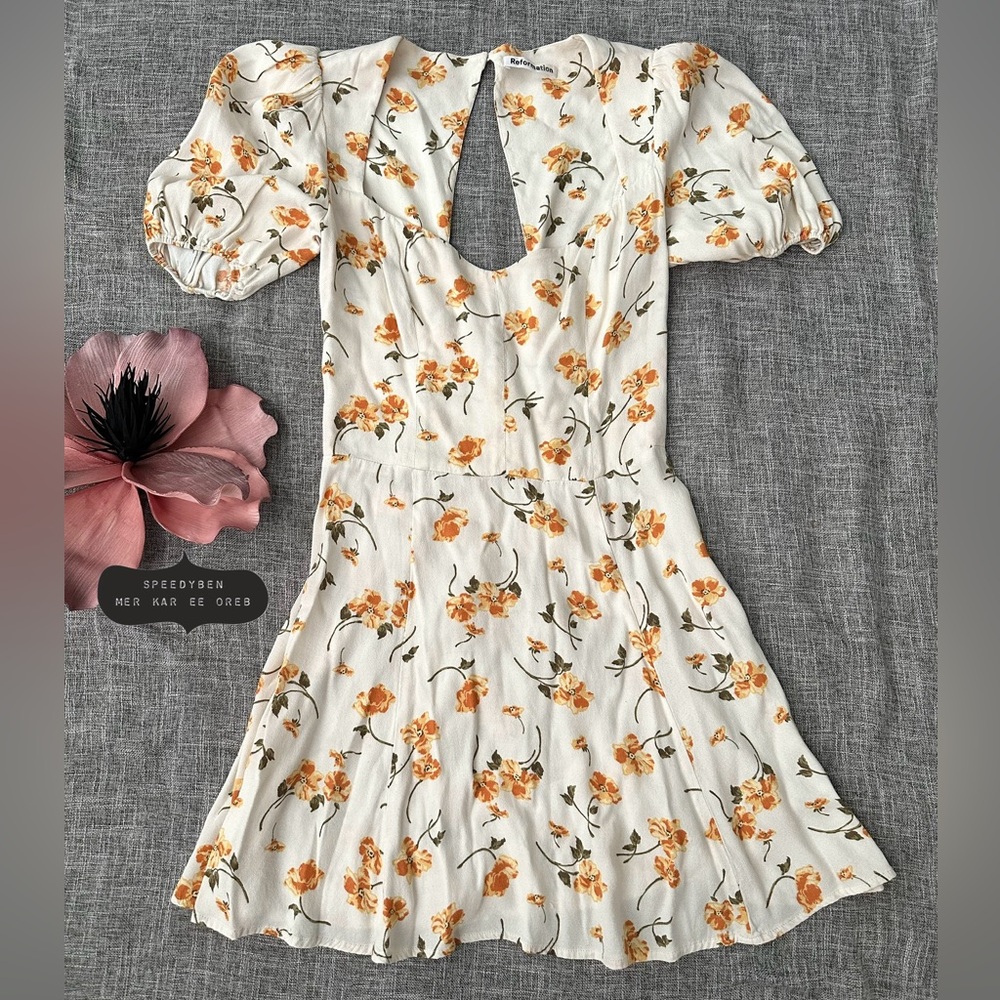 Reformation Limonada Clancie Dress Size 8